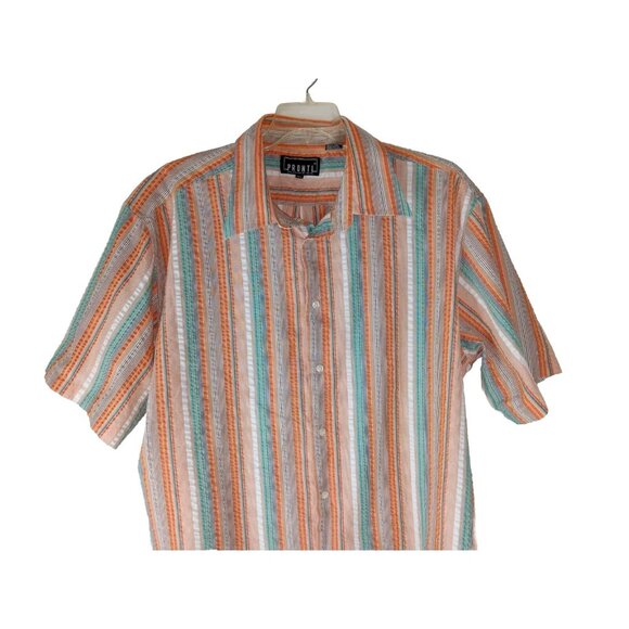 Pronti Collection by Phita Mens 3XL Shirt Short Sleeve Button Up - Picture 2 of 12